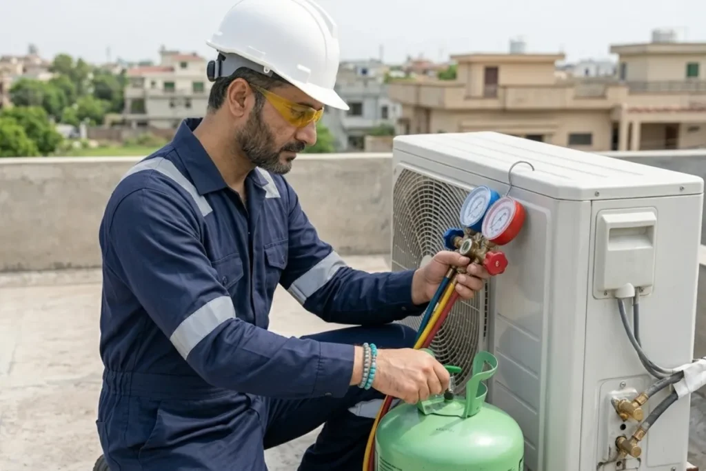 AC Gas Refilling Lahore