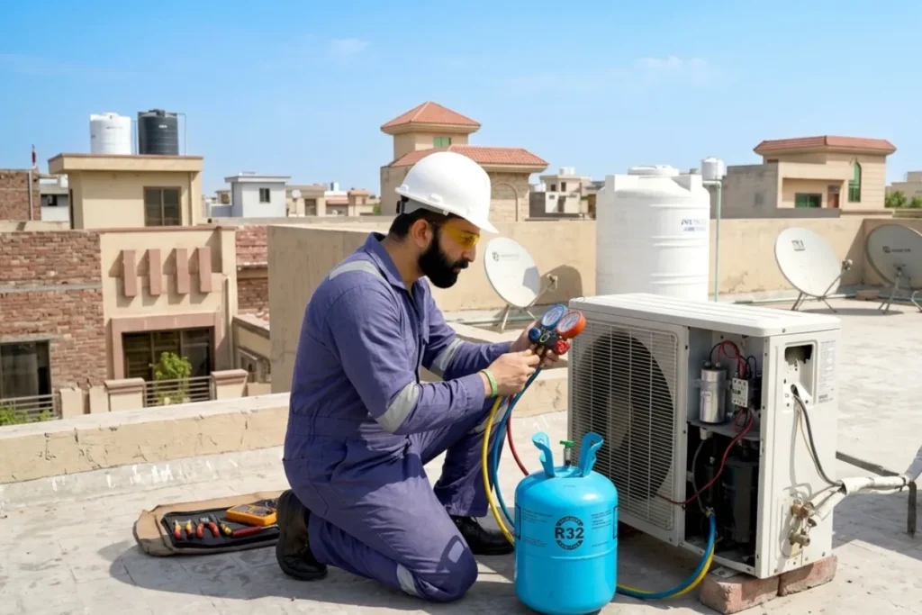 R32 Gas Refill Lahore