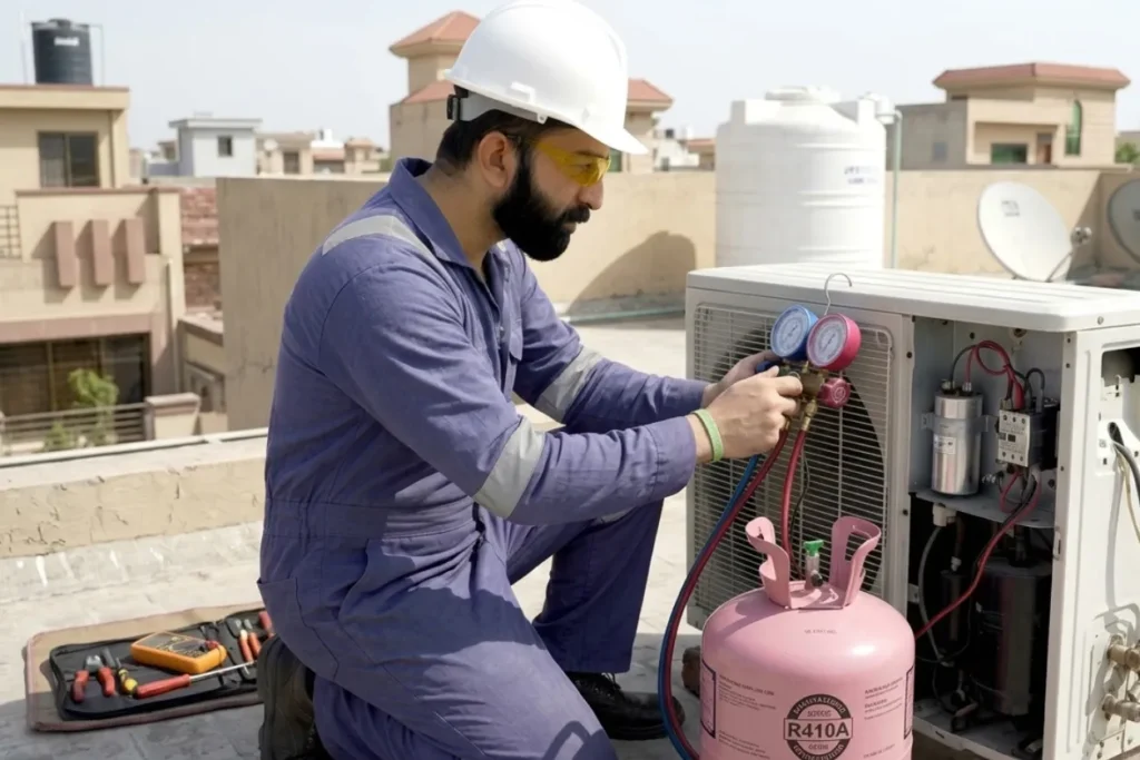 R410A Gas Refill Lahore